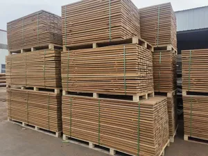 Profil à double rainure platelage en bois de teck platelage en bois massif iroko