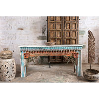 Table de console en bois industriel en bois, style rustique naturel, luxueux, vintage, pour salon