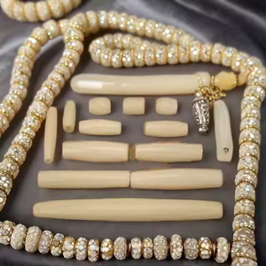 Perles rectangulaires lisses en corail blanc pour la fabrication de bijoux en gros M.S. EXPORT Brand - Product Image 2