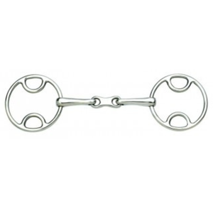 Anillo de sujeción bucal tipo gag francés |   Bocado de Acero Inoxidable para Caballo, para Entrenamiento, Equitación y Control de Caballos - Product Image 3