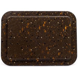 Bandeja Rectangular de Metal Marrón Terrazo de 310x430mm - Product Image 2