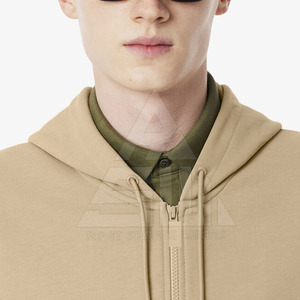 Nouvel Arrivage : Sweats à Capuche Décontractés en Coton Mélangé Résistant, Vêtements d'Extérieur à Fermeture Éclair, Séchage Rapide, Couleurs Unies pour Hommes, Impression Personnalisée - Product Image 4