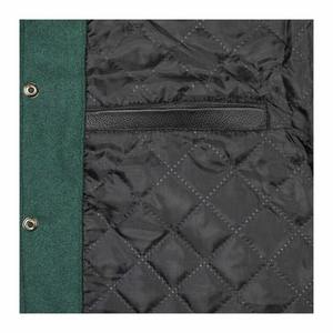 Veste universitaire à manches longues pour homme, col montant, capuche, broderie d'hiver, inspiration hip-hop de la rue, lettres, vente en gros, service OEM - Product Image 3