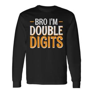 Camiseta de manga larga para niños con diseño de cumpleaños de dos dígitos, camiseta promocional para niños con diseño de cumpleaños de dos dígitos - Product Image 1