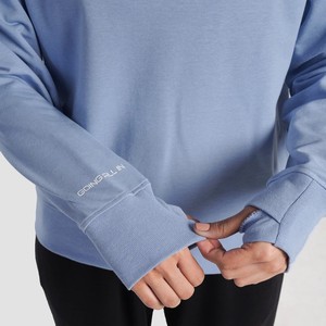 Sweat-shirt décontracté pour femme en molleton 100 % coton respirant avec logo brodé personnalisé sur le devant, col rond, haute qualité, taille XS - Product Image 3