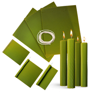 Bán buôn Tự làm nến Kit làm sáp ong tổ ong Sheets vàng cổ colour và kích thước phạm vi nến cho trẻ em - Product Image 1