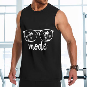 Camiseta sin Mangas de Malla de Alta Calidad para Hombre, Talla Grande, Ajuste Holgado, Algodón, Secado Rápido, Ecológica, Personalizable - Product Image 2