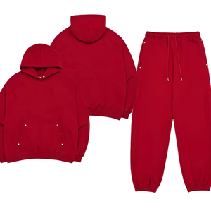 Conjuntos Deportivos Personalizados para Hombre, Estilo Urbano, Forro Polar, Corte Ajustado, con Logotipo Personalizado, Tallas Grandes, Venta al Por Mayor - Product Image 4