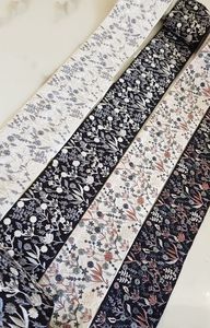 Lacets de travail en fil brodé sur mesure avec options multicolores en paillettes brodées de 1.5 pouces de largeur en peals et miroir - Product Image 2