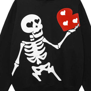 Chándal con capucha y estampado abullonado para hombre personalizado OEM, conjunto de ropa de fabricante personalizada, sudadera de alta calidad al por mayor - Product Image 5