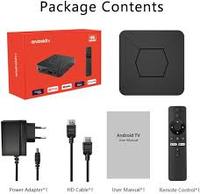 Boîtier TV Android 5 4K Ultra HD, lecteur multimédia, décodeur Smart TV avec télécommande