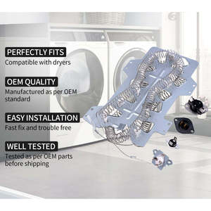 For Samsung Dryer Heating Element <b>Kit</b> with DC47-00016A/DC96-00887A Thermal Fuse & DC47-00018A Thermostat <b>Electric</b> Power Source - Product Image 2