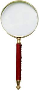 Lupa óptica de mano con cuerno de búfalo, gran regalo de recuerdo para jóvenes, ancianos, coleccionistas de escritorio hechos de latón - Product Image 6