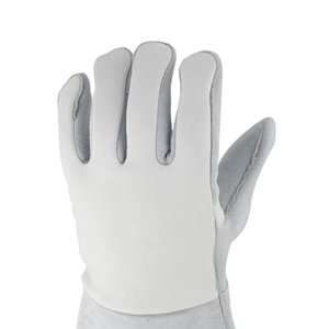 Gants de soudage en cuir pleine fleur, manchette longue, haute qualité, en peau de chèvre, pour soudage TIG, cuir souple et durable, 15 cm, gants de soudage personnalisés - Product Image 6