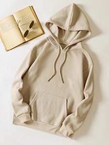 Sudadera con Capucha de Felpa de Algodón Vintage, Hombros Caídos, Estampado Digital, Sudadera con Capucha de Invierno - Product Image 3