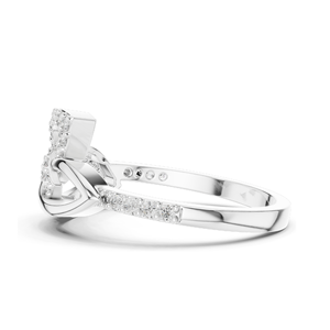 Bague pour femme en diamant de laboratoire 0,354 CT, clarté VVS-VS EF, or 18 carats, 14 carats, 10 carats et argent 925, or rose, or jaune, or blanc - Product Image 6