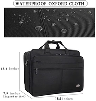 Sac pour ordinateur portable TRILACE 18-19 pouces, imperméable, durable, 100% cuir, couleur personnalisée, sac messager professionnel, sacoche pour tablette, ordinateurs portables 17,3 pouces