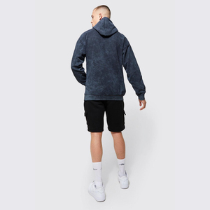 Sweats à capuche tricotés surdimensionnés brodés avec logo personnalisé pour hommes à la mode contrastés multicolores imperméables pour hommes et femmes - Product Image 6