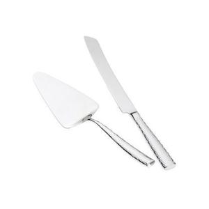 Juego de cuchillo y servidor para pasteles de acero inoxidable elegante y Premium con diseños atractivos para bodas y eventos formales. - Product Image 3