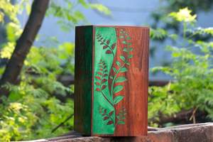 Urnes de crémation en résine de palissandre pour cendres humaines Urnes funéraires pour adultes pour columbarium Boîte en bois cendres funéraires grande - Product Image 2