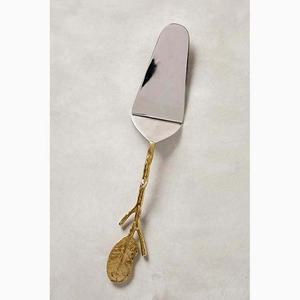 MOP Design Poignée Serveur À Salade En Acier Inoxydable Serveur À Salade Poignée En Acrylique Ensemble De Couverts Argent Miroir Poli Couverts - Product Image 3