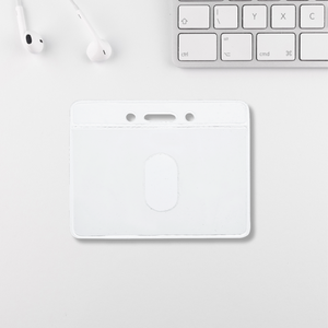 Porte-cartes de visite en vinyle PVC avec 2 poches pour usage au bureau - Product Image 2