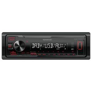Autoradio Kenwood KMM-DAB307 1 DIN DAB+ USB AUX sans lecteur CD 4x50W Noir - Product Image 1