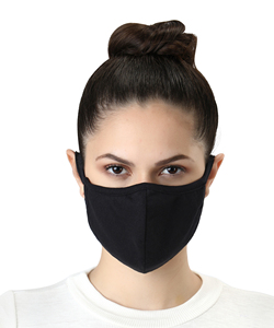 Masque facial Urban Guard Loop, 3 couches, tricot lisse, respirant, toucher doux, boucles d'oreille sécurisées, pince-nez réglable, confort toute la journée, réutilisable - Product Image 5