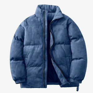 Veste matelassée en laine épaisse pour homme avec logo personnalisé 2025, imperméable, écologique, surdimensionnée, pour l'hiver - Product Image 1