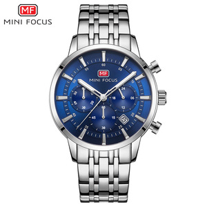 Tengyue MINI FOCUS MF0282G Accurate Golden Men Quartz Watch Designer Steel <strong>Strap</strong> Waterproof Calender <strong>Arabic</strong> Leisure Watch Design - Product Image 3