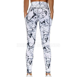 Legging de yoga sur mesure en gros pour femmes, professionnel, de haute qualité, respirant, taille mi-haute, en Spandex/Polyester - Product Image 5
