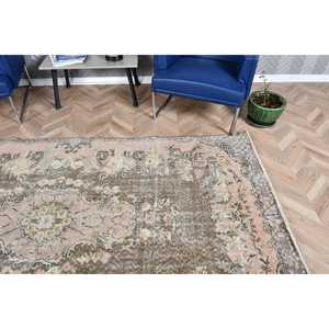 Alfombra Turca Vintage Grande de 5x8.9 pies, Alfombra de Lana Marrón - Product Image 5