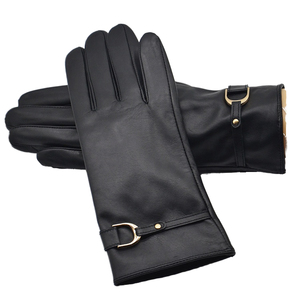Gants de conduite en tissu de coton Interlock confortables et sûrs en cuir de grain de chèvre respirant dos gants de travail d'assemblage imperméables - Product Image 1