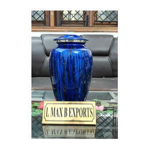 โกศอะลูมิเนียมหลากสีสำหรับผู้ใหญ่วัสดุงานศพสำหรับเผาขี้เถ้าจากอินเดีย - Product Image 1