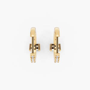 Pendientes de Aro con Diamantes Cultivados en Laboratorio, Corte Asscher de 1.2ct, Plata Chapada en Oro, Certificados por IGI - Product Image 4