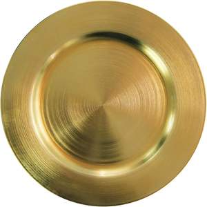 Gran oferta, placa de cargador antigua dorada de acero inoxidable de forma redonda, juego de platos de diseño decorativo, vajilla, fiesta de boda para Cocina - Product Image 4