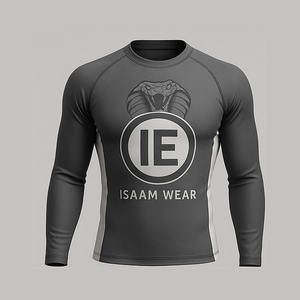 Sublimación Jiu Jitsu Rash Guard Camisa de compresión Tela elástica suave Ropa deportiva Jiu Jitsu Equipment Manufacturing Company - Product Image 1