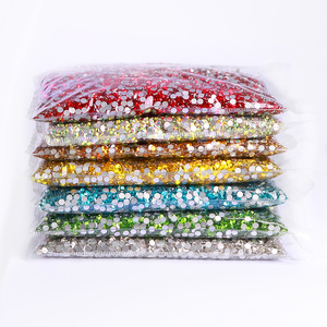 Bán Buôn Thạch 200 Màu Sắc 14400Pcs Keo Trên Kính Phẳng Trở Lại Rhinestone Số Lượng Lớn Thủy Tinh Rhinestone Pha Lê Cho May Mặc - Product Image 5