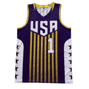 Uniforme de basket-ball à transfert thermique personnalisé Team USA Jerseys 2025 Respirant Plus Size Summer - Product Image 6