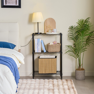 MZG Small 750 lbs 3 Tier Storage <b>Shelves</b> <b>Wire</b> Mesh Shelving Unit Standing Metal Utility Rack Narrow <b>Wire</b> Rack for Bedroom - Product Image 1