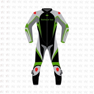 Nouveau design personnalisé combinaison de course de moto en cuir imprimé coupe-vent respirant vente en gros - Product Image 2