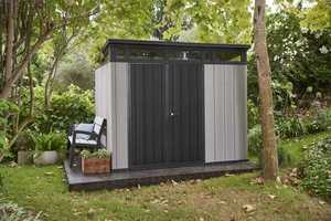 ราคาสุดคุ้ม โรงเก็บของเรซิ่น KET ER Artisan ขนาด 279x226x218 ซม. ใช้พื้นที่ 6 ตร.ม. หนา 20 มม. ประตูบานพับคู่ คุณภาพสำหรับใช้ในบ้าน - Product Image 3