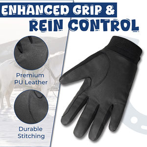 Gants de cyclisme personnalisés de la meilleure qualité, nouveau design en cuir et tissu spandex pour la course, la randonnée, le sport, la course à pied, le vélo, l'équitation - Product Image 6
