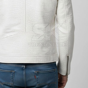 Chaqueta de Cuero con Estampado de Cocodrilo Premium para Hombre, Estilo Vintage, Abrigo Cálido de Invierno, Chaqueta de Cuero con Patrón de Cocodrilo de Lujo para Hombre - Product Image 6