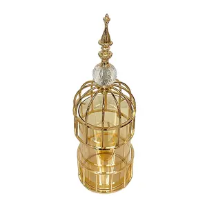 Candelabros Modernos de Acero Inoxidable Hechos a Mano con Diseño Floral para Bodas y Eventos Religiosos, Decoración del Hogar, Zahid Exports - Product Image 1