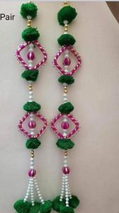 Decoration Floral Wall Hangings for Temple Holi Eid Diwali Decor Hanging Decor Wedding Door Hanging <b>Pom</b> <b>Pom</b> Wall Hangings - Product Image 2