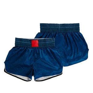 Shorts de MMA et de Muay Thai pour hommes, séchage rapide, confortables, couleur bleue, ouverture latérale, arts martiaux, extensible dans quatre directions, shorts thaïlandais - Product Image 3