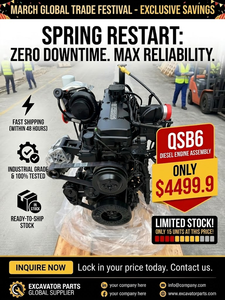 Moteurs de machines de construction ORIGINAUX 6.7L QSB7 Diesel, ensemble moteur diesel QSB6.7 pour excavatrices, chargeuses et autres engins - Product Image 2