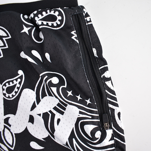 Short de compression d'été de haute qualité pour hommes Zipper Fly Sublimation personnalisée Logo Design Respirant Mesh Beack Shorts Solide - Product Image 2