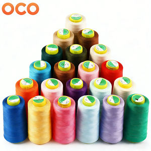 Fil à coudre en polyester 100% filé 40/2 <span class=keywords><strong>de</strong></span> couleur, prix d'usine, <span class=keywords><strong>grand</strong></span> stock, 3000 yards/rouleau, pour vêtements et chaussures, fil à coudre 40/2 - Product Image 1